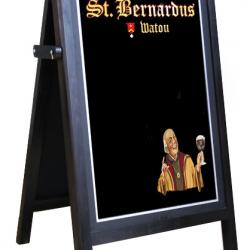St. Bernardus houten stoepbord