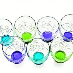 Libbey colored emotion glasses