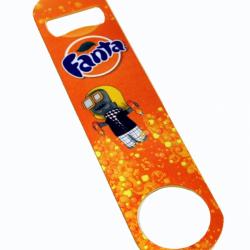 Stainless steel bottle opener with full color Fanta by BSB-GROUP