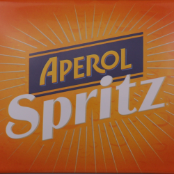 Enseigne publicitaire en émail Aperol Spritz