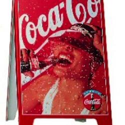 Coca Cola chalk a board