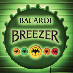 Illuminated Sign for Bacardi Breezer