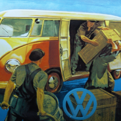  Volkswagen (Transporter) enamel advertising sign